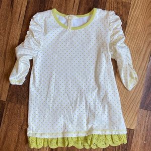 Matilda Jane cream 3/4 sleeve top size 8